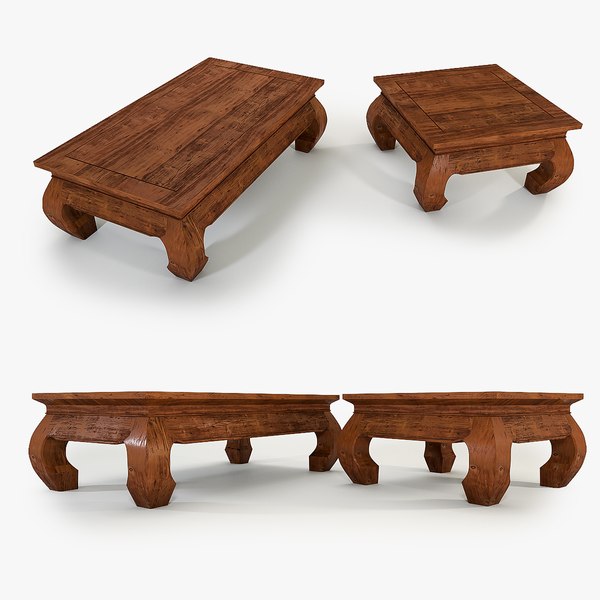 Table - Colonial Style - Collection 01 3D model