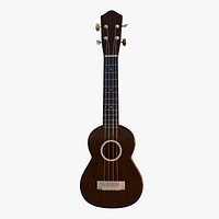 High-Poly Ukulele 3D Model