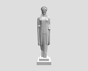 sculpture kore dressed chiton obj free