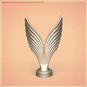 Abstract Eagle Figurine 3D