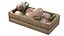 Coconut sprout Wooden Crate