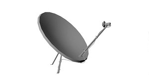 3D model satellite dish