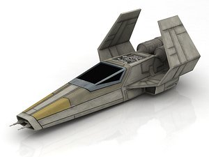 rebelion spacecraft spaceship t-65 3D
