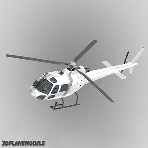 eurocopter generic white 350 3d dxf