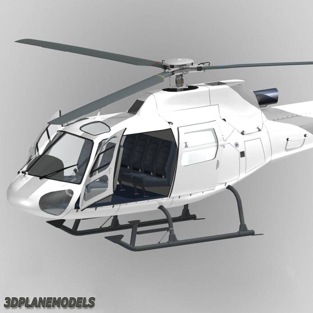 Eurocopter Generic White 350 3d Dxf