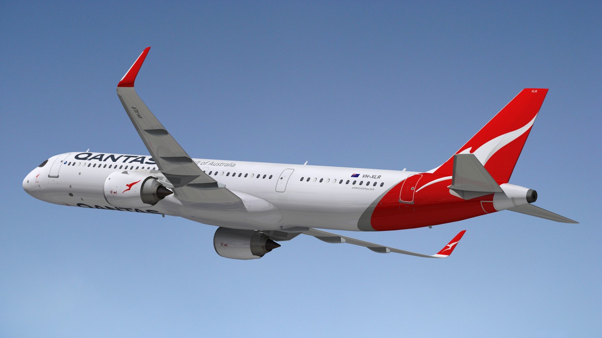 A321 Neo XLR Qantas Model - TurboSquid 2132647