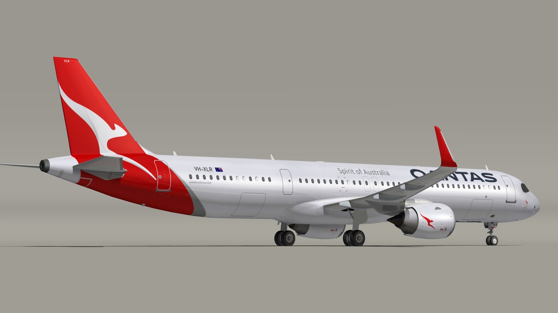 A321 Neo XLR Qantas Model - TurboSquid 2132647