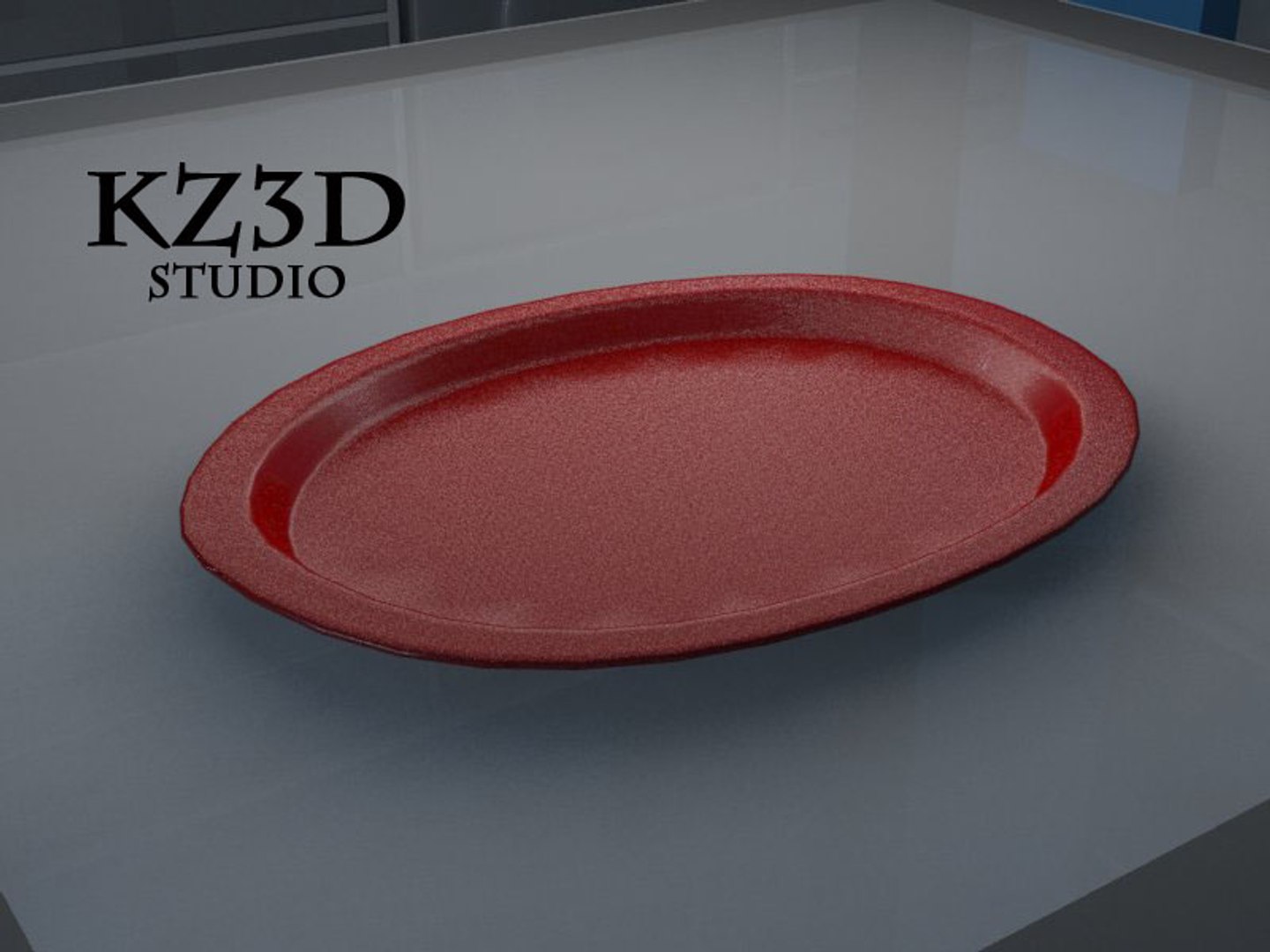 3d Model Red T