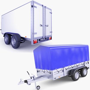 3D Cargo Trailers v27