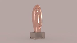 3D Modern decorative organic sculpture model
