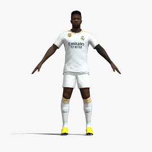 3D T-Pose Vinicius Real Madrid 23-24 model