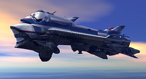 3d spaceship model