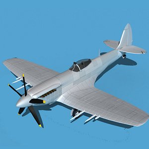 Supermarine Spitfire Mk XVIII V00 3D model