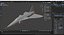 Stylized Interceptor Jet base mesh