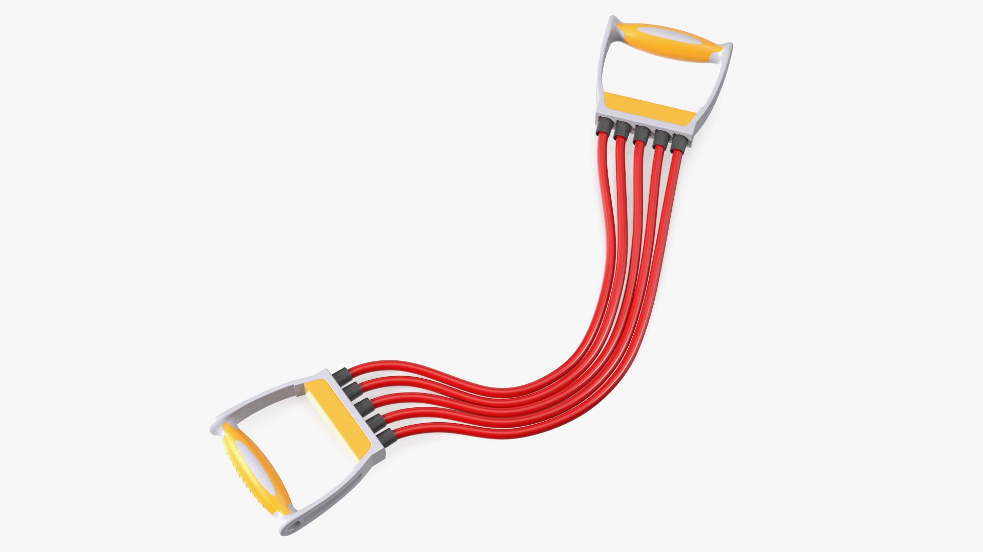 Pull-Up Bars Exerciser Lying Red 3D model preview