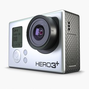 3d model of action camera gopro 3