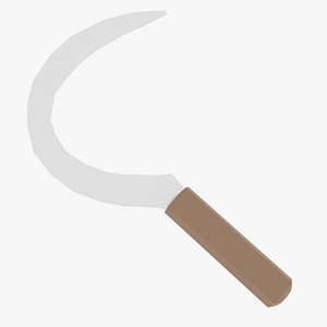 3D Low Poly Sickle