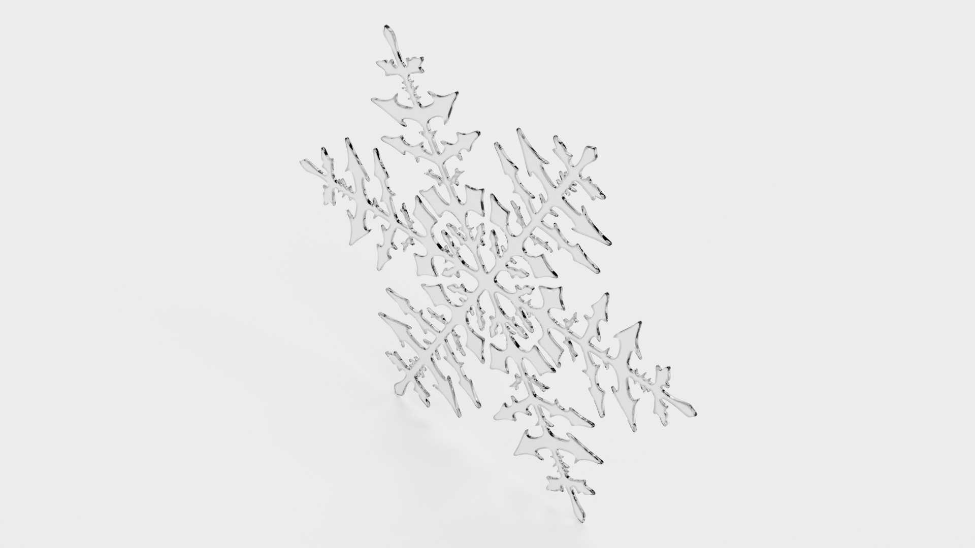 Snowflake 3D Model - TurboSquid 2150785