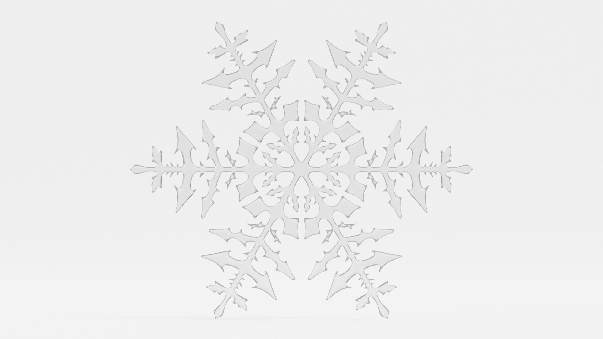 Snowflake 3D Model - TurboSquid 2150785