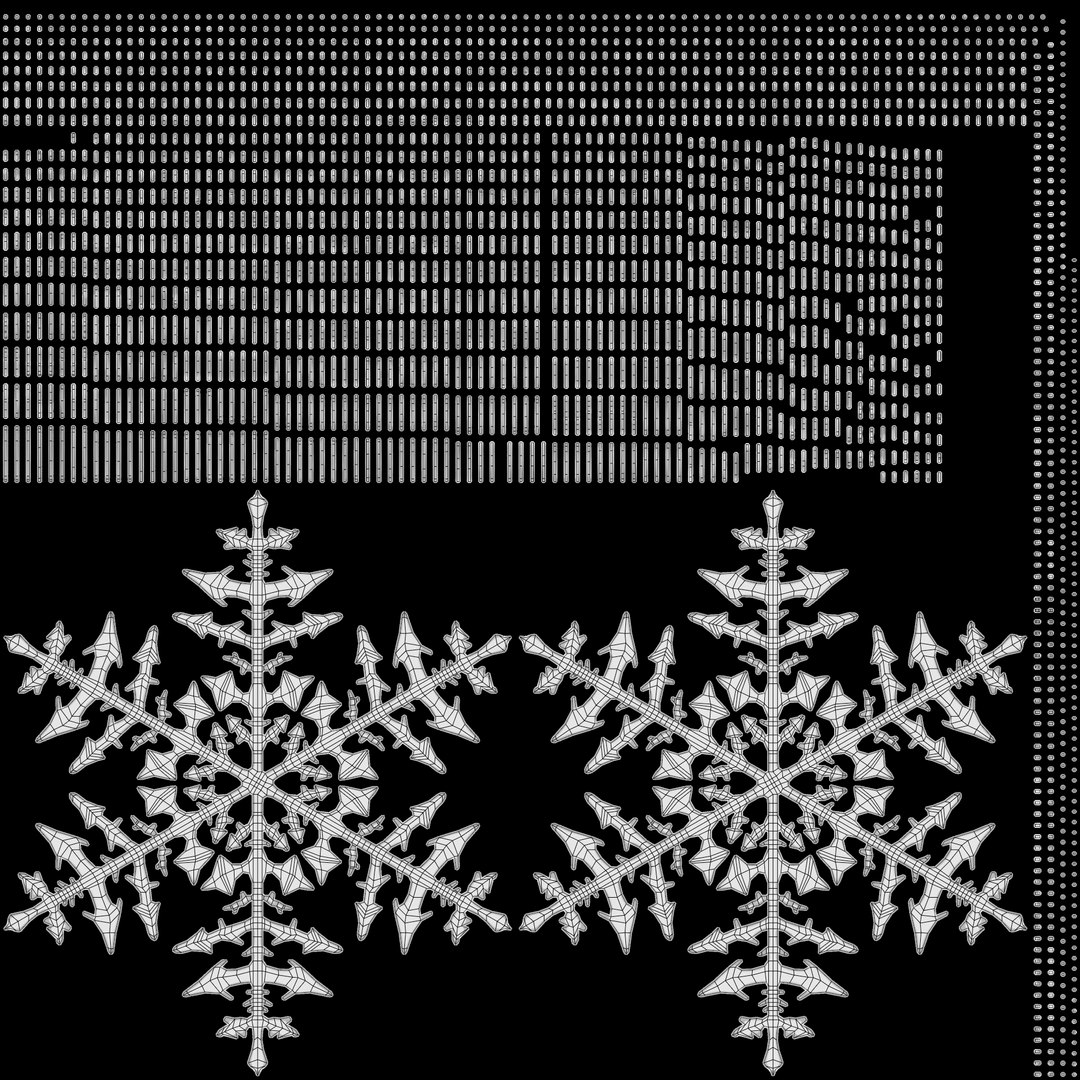 Snowflake 3D Model - TurboSquid 2150785