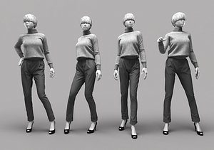 3D woman mannequin 18