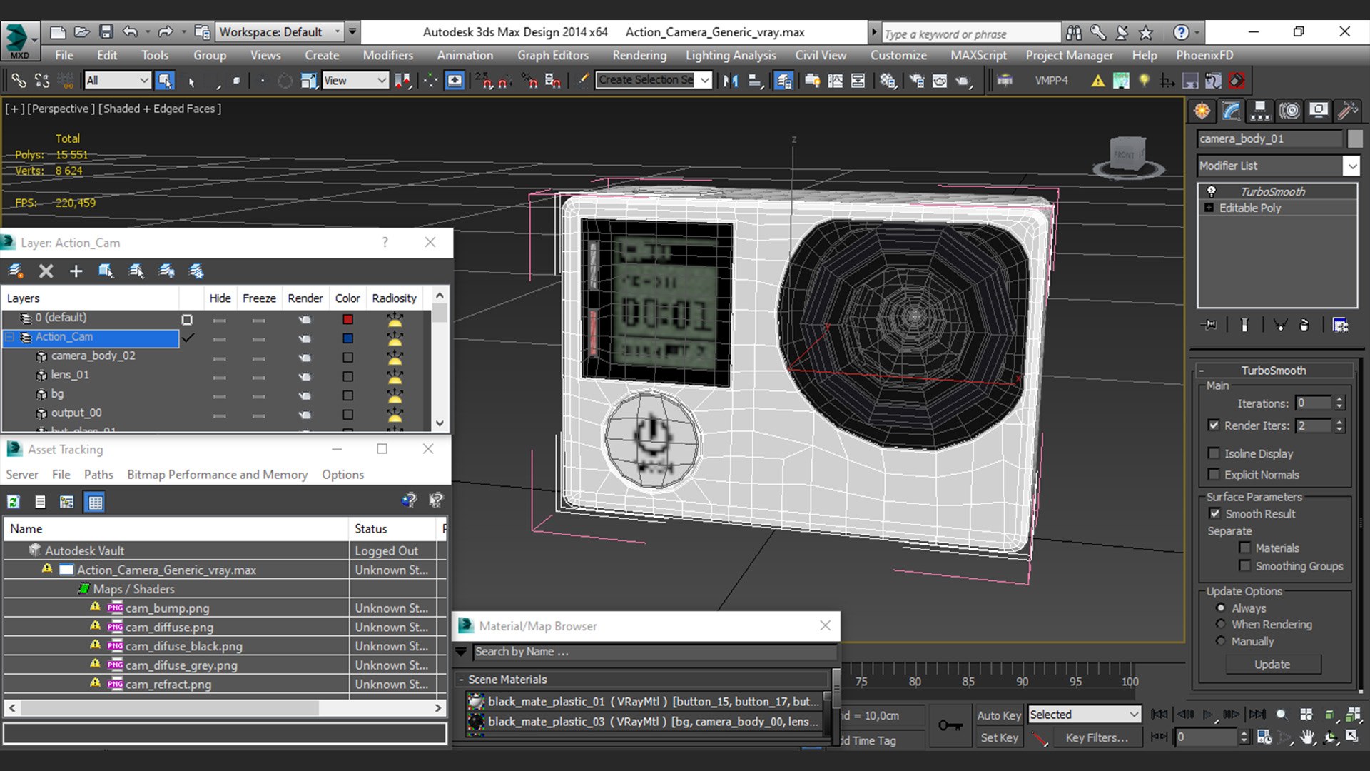 Action Camera Generic Cam 3D Model - TurboSquid 1521619