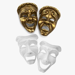 3D model theater masks