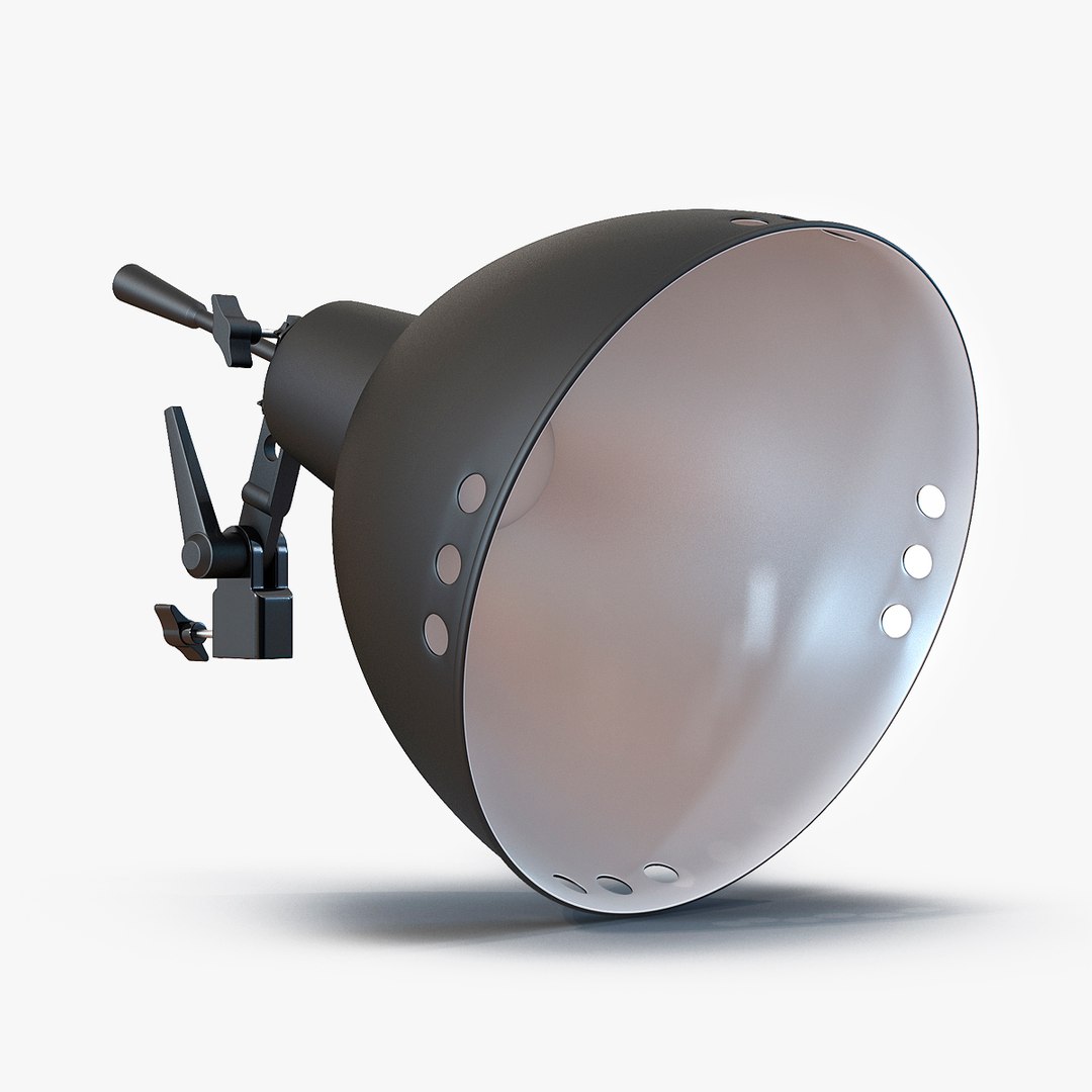 Photo Studio Halogen Light 3D Model 3D model preview