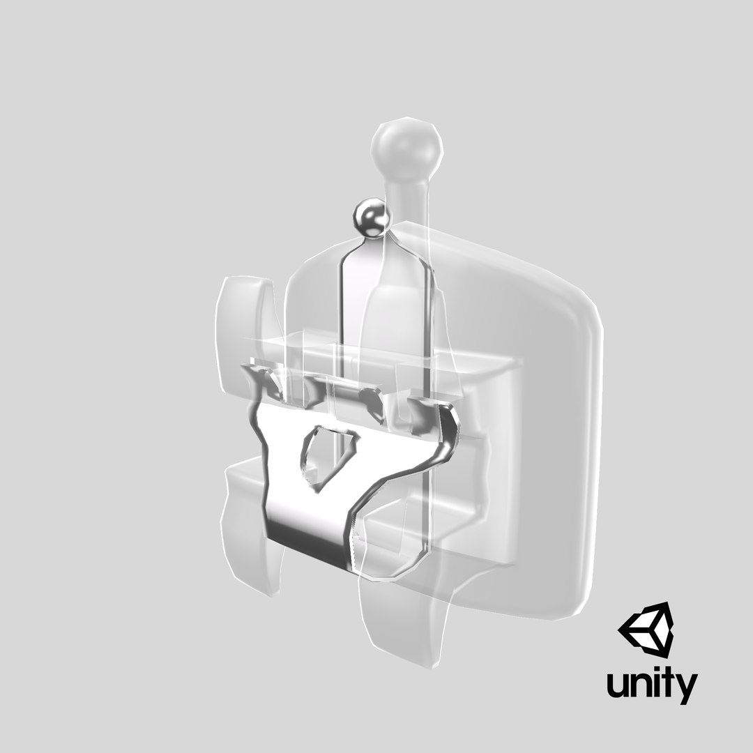 Ceramic Self Ligating Dental Braces Bracket V11 3D - TurboSquid 2083573