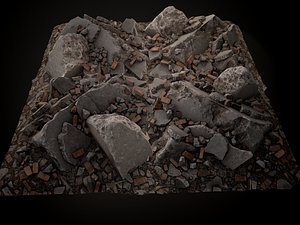 Debris Piles Gameready Low-poly