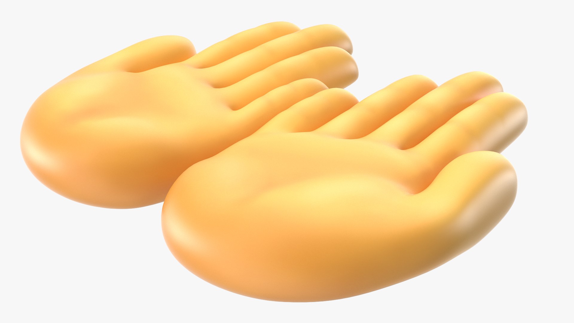 Palms Up Together Emoji 3D model preview
