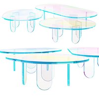015 Multi-colored Pearl custom coffee tables 01 3D model