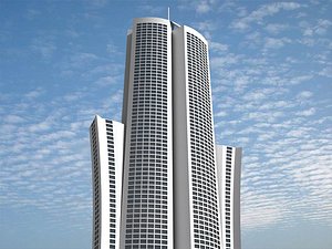 3d futuristic building 11