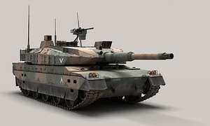 3D Japan Type 10 Main Battle Tank