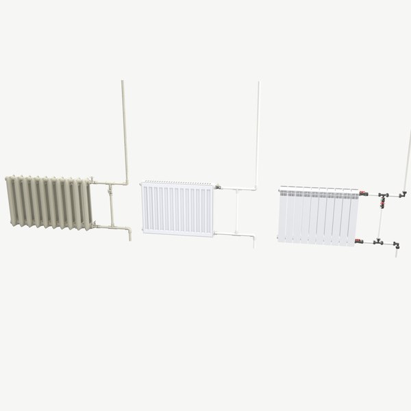 Radiators with Modular Pipes 3D model
