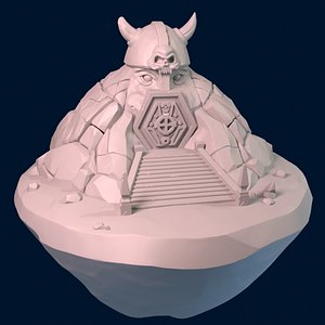 3D temple cave