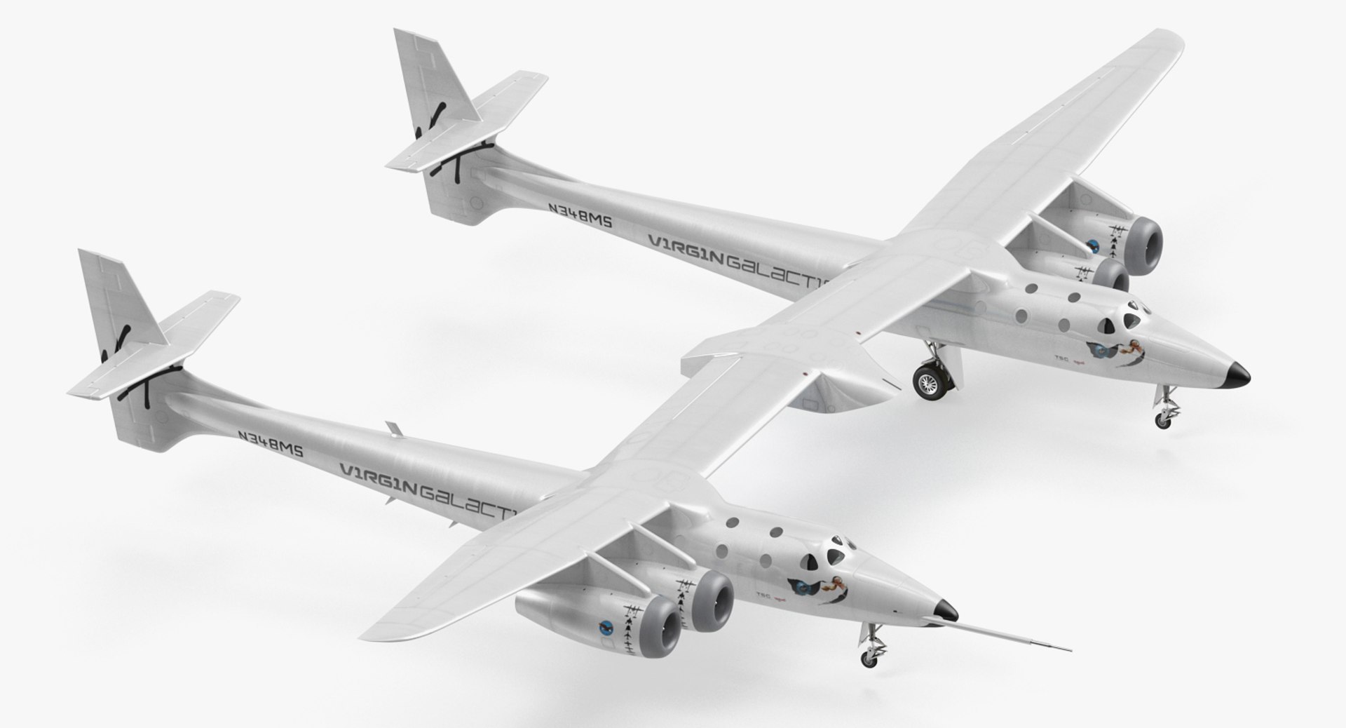 Virgin Galactic LauncherOne 3D Model 3D model preview