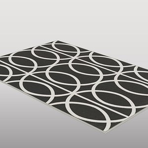 Contemporary Geometric Rug 3D model