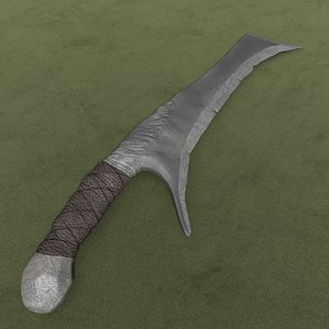 hack sword 3d model