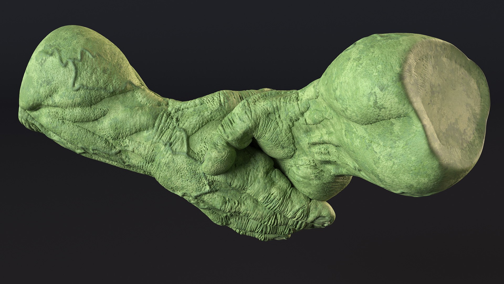 Handshake Hulk Hands 3D - TurboSquid 2114195