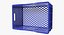 3D vegetable square plastic crate model