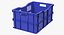 3D vegetable square plastic crate model
