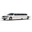 3d model stretch car limousine white