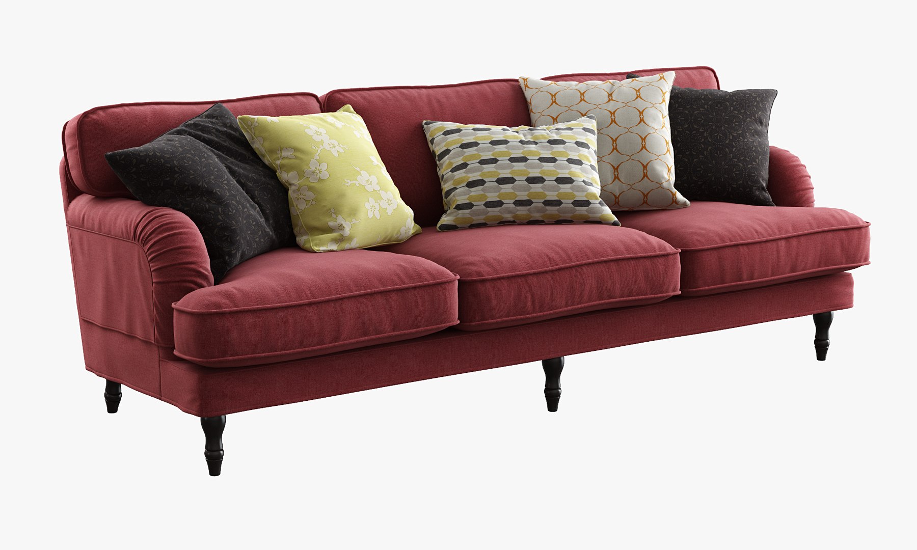 Ikea Stocksund Three-seat Sofa 3d Obj
