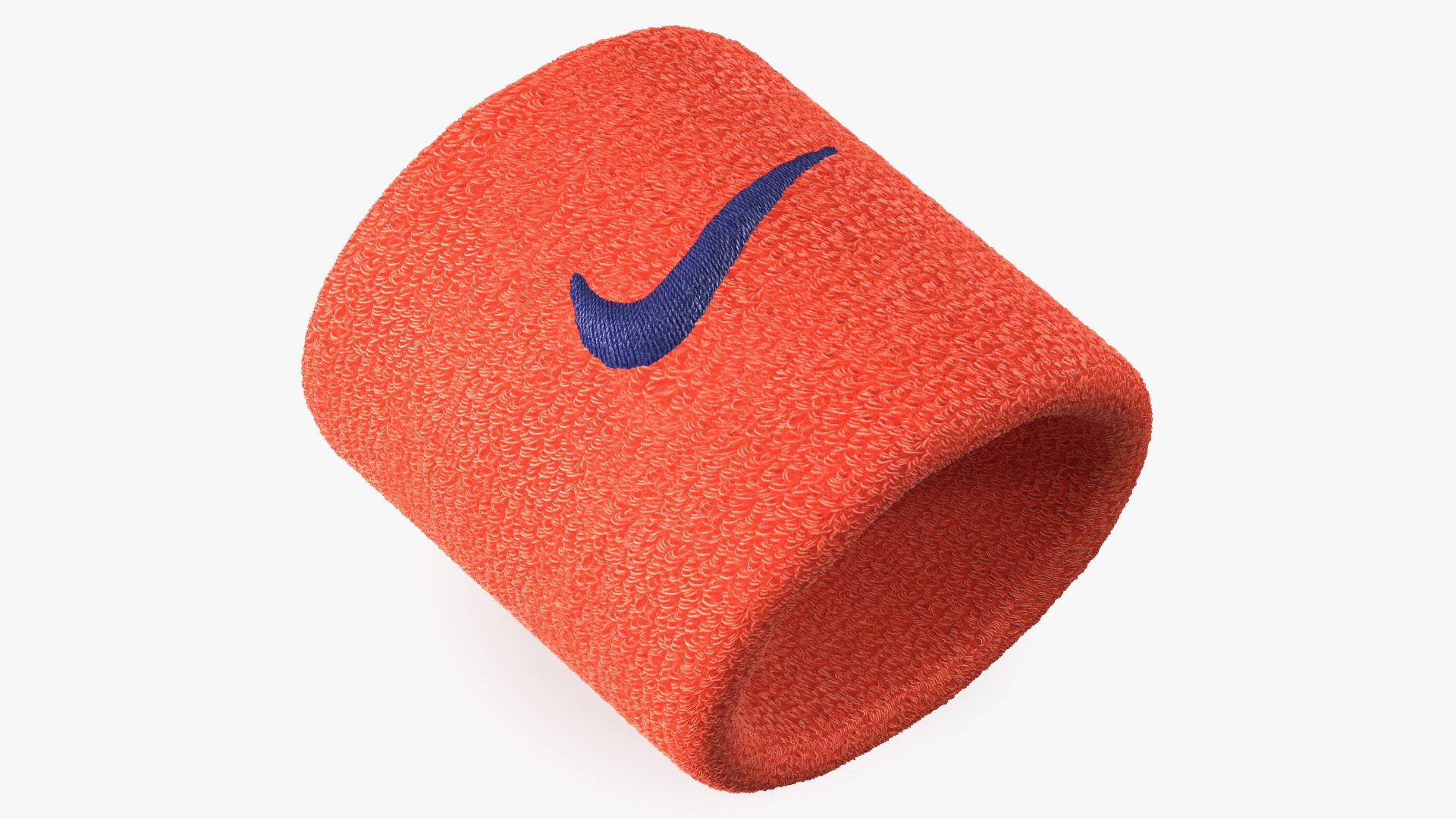 Nike Swoosh Wristband Red 3D model preview