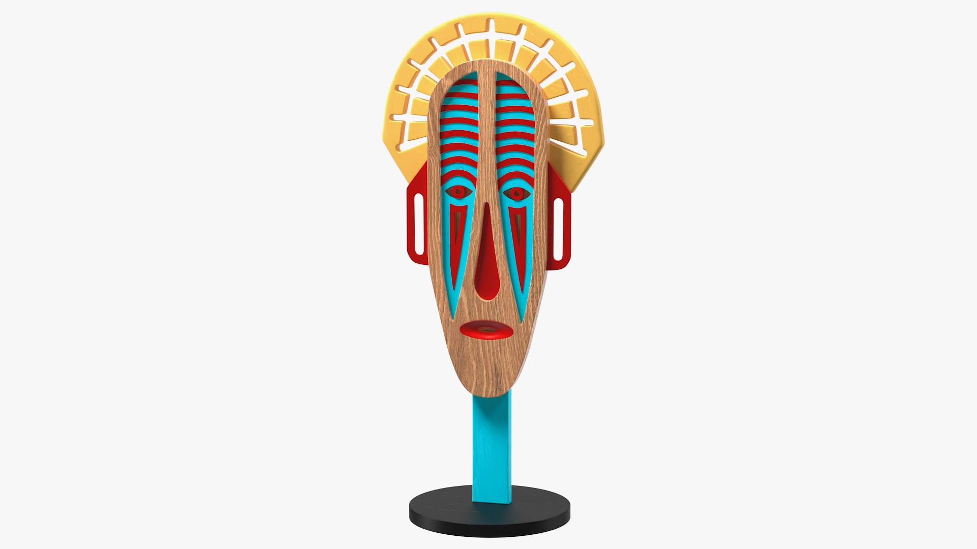 Chili Tribe Doll Mask 3D model preview