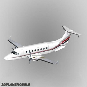 3dsmax beechcraft 1900d netjets