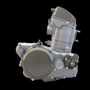 3d model moto engine