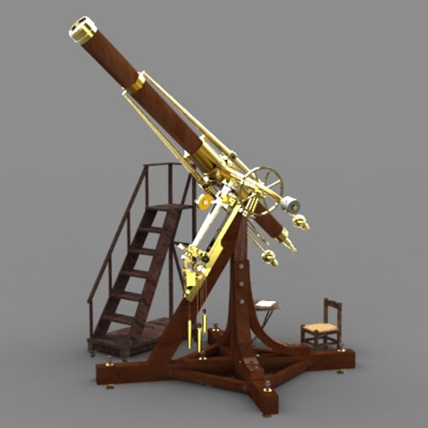 Pensativo Cadera Revocación modelo 3d Telescopio, refractario, 1826, por Fraunhofer, circa 1826 -  TurboSquid 548616