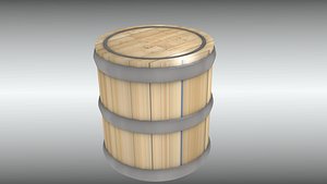 Barrel Ton Medieval Model Old Cartoon